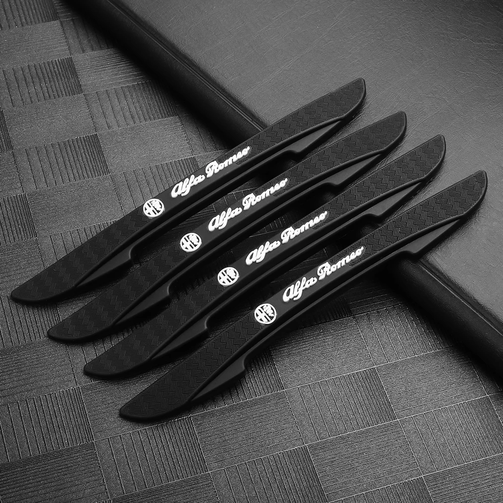 4 pezzi porta auto protezione anticollisione striscia di protezione strisce antigraffio accessori per Alfa Romeo Giulia Giulietta 156 159 147 Tonale - immagine 4