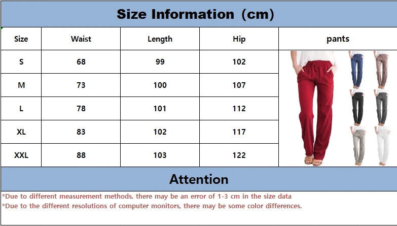 Spring and summer new solid color cotton and linen drawstring loose casual wide leg pants