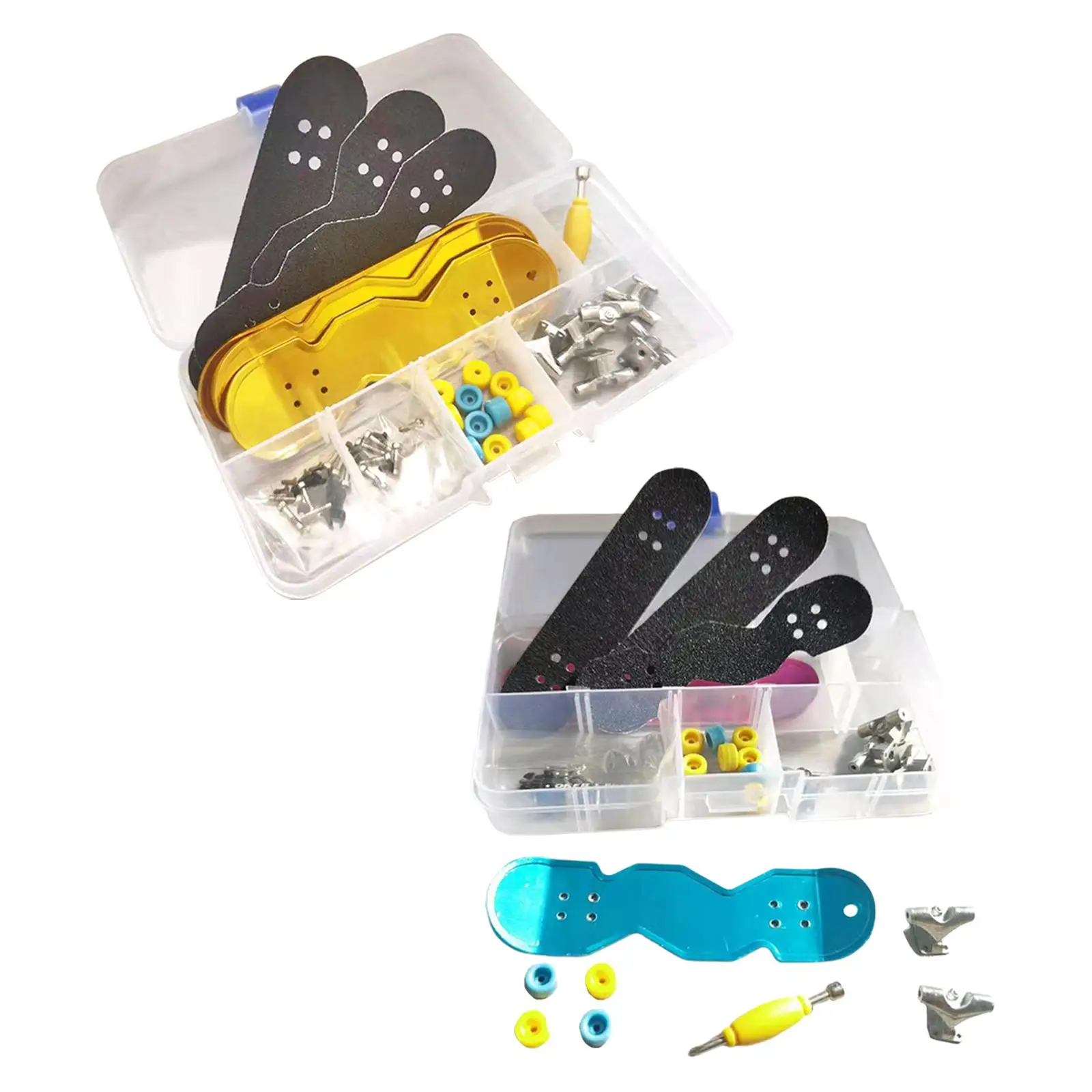 교육용 미니 핑거 스케이트보드 테이블 게임 장난감 핑거 스케이트 수리 도구 성인 및 어린이용 DIY 핑거 스케이트보드 장난감