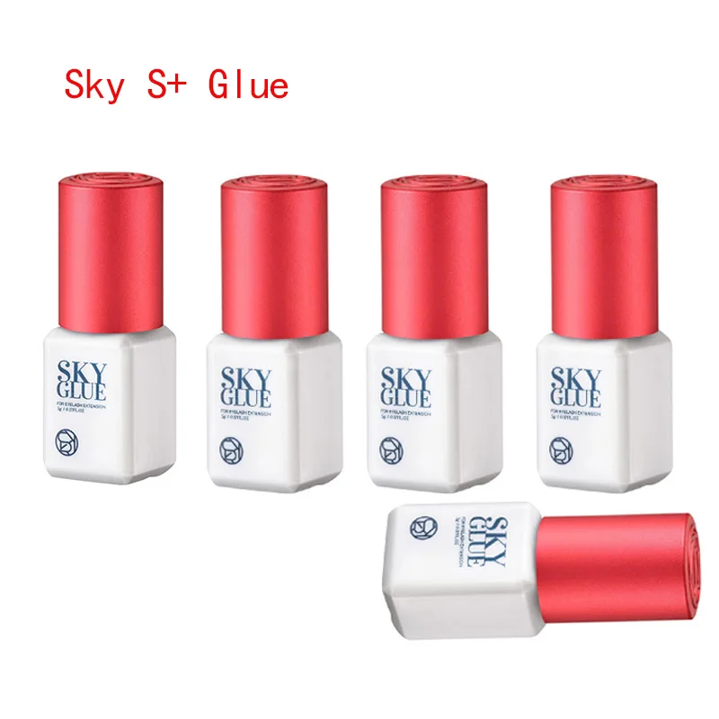 5/10 Bottles Original Korea Sky Glue With Red Cap 1-2 Seconds Dry Time 6-7 Weeks Fastest and Strongest  Eyelash Extensions Glue 4