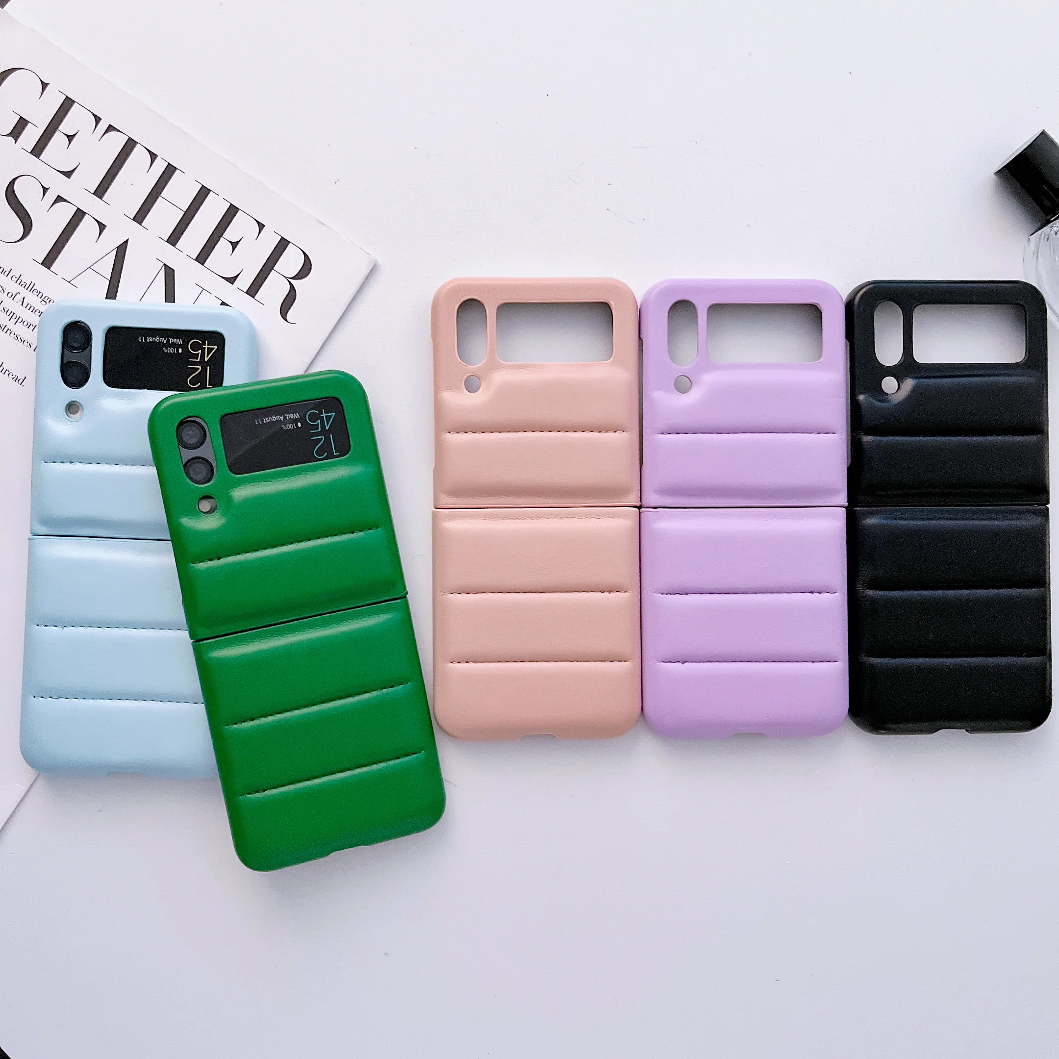 

For Samsung Galaxy Z Flip 4 3 Flip4 zFlip3 Case Elegant Skin-friendly Matte Soft Silicone Folding Shockproof Cover Accessories