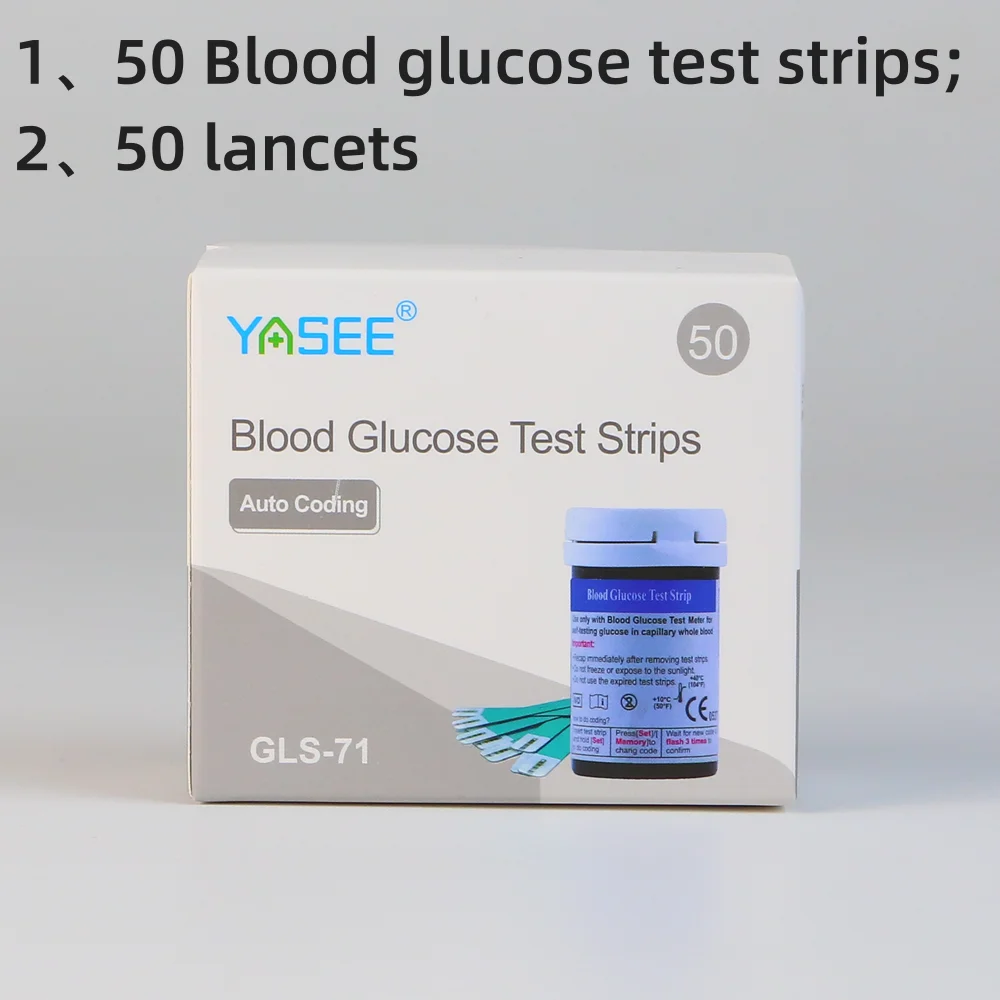 Multifunctional Glucose, Ketone, and Uric Acid Testing Kit with Large LCD Display