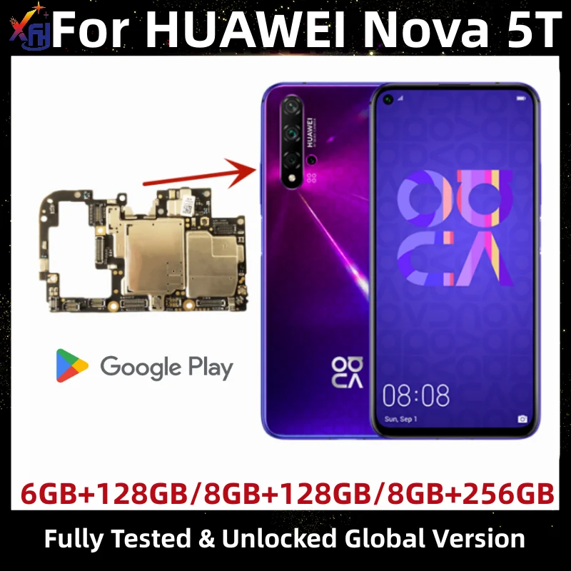 HUAWEI nova 5T YAL-L21 グローバル版 パープル - スマートフォン/携帯電話