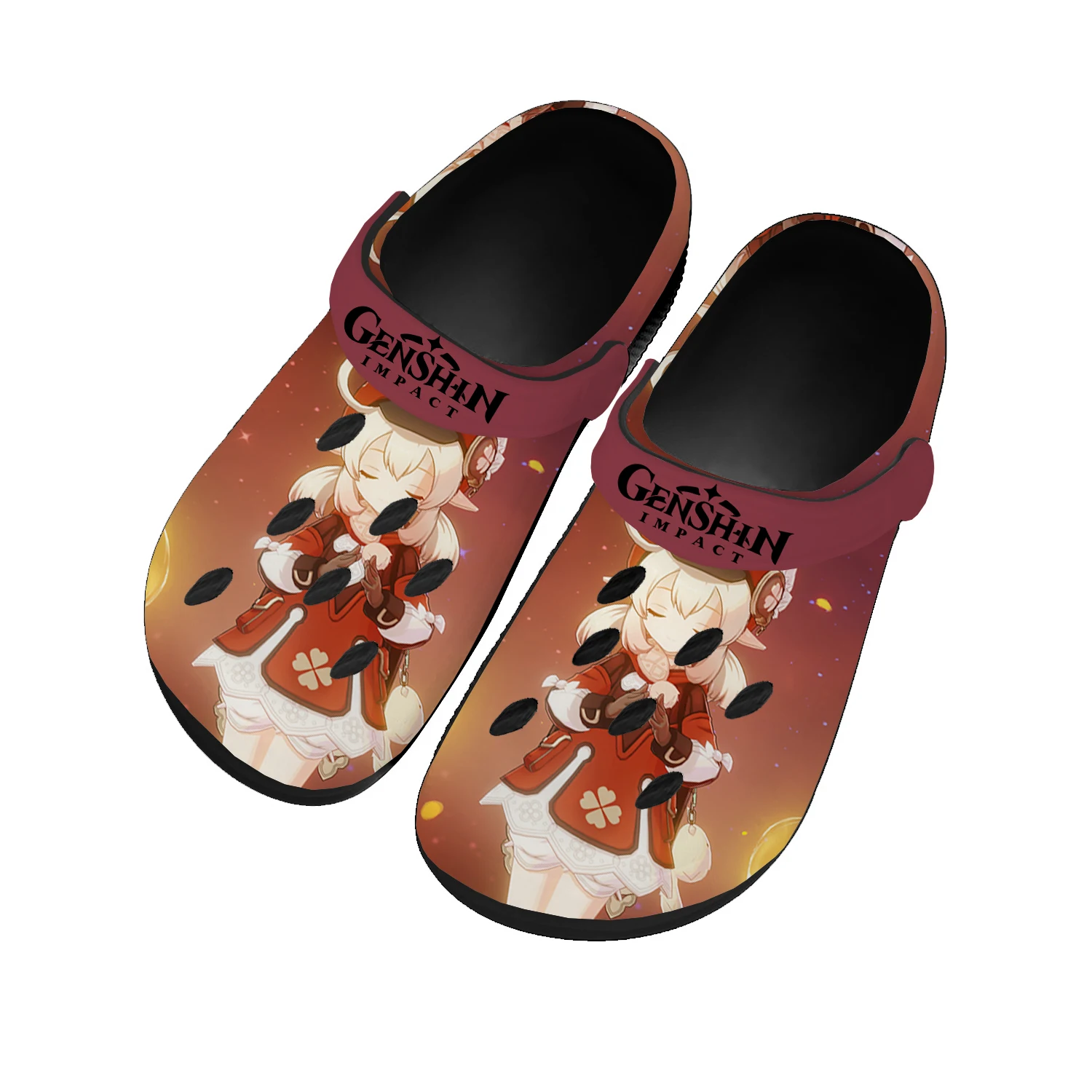 

Anime Manga Cartoon Game Genshin Impact Home Clogs Men Women Teenager Tailor Made Water Shoes Garden Beach Hole Slippers Sandals
