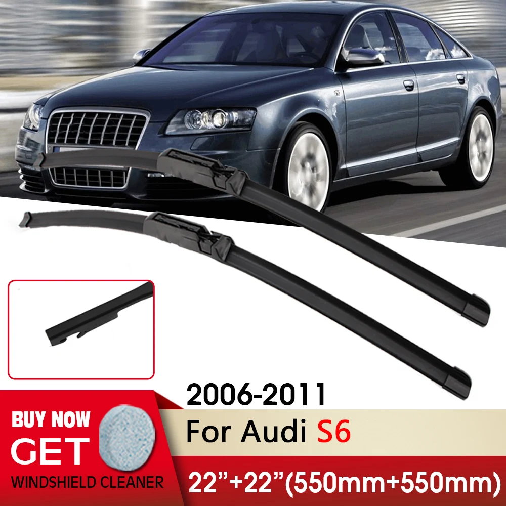 

Автотовары Щетки стеклоочистителей стеклоочиститель дворник car wiper blade for Audi S6 2006-2011 22"+22"