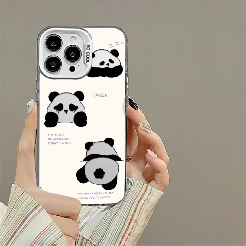 

Case is for iPhone 15Promax 14Promax 13Mini 12Pro 11Pro Xr Xs 7 8Plus Series New Cute Panda All-inclusive Mobile Phone Case