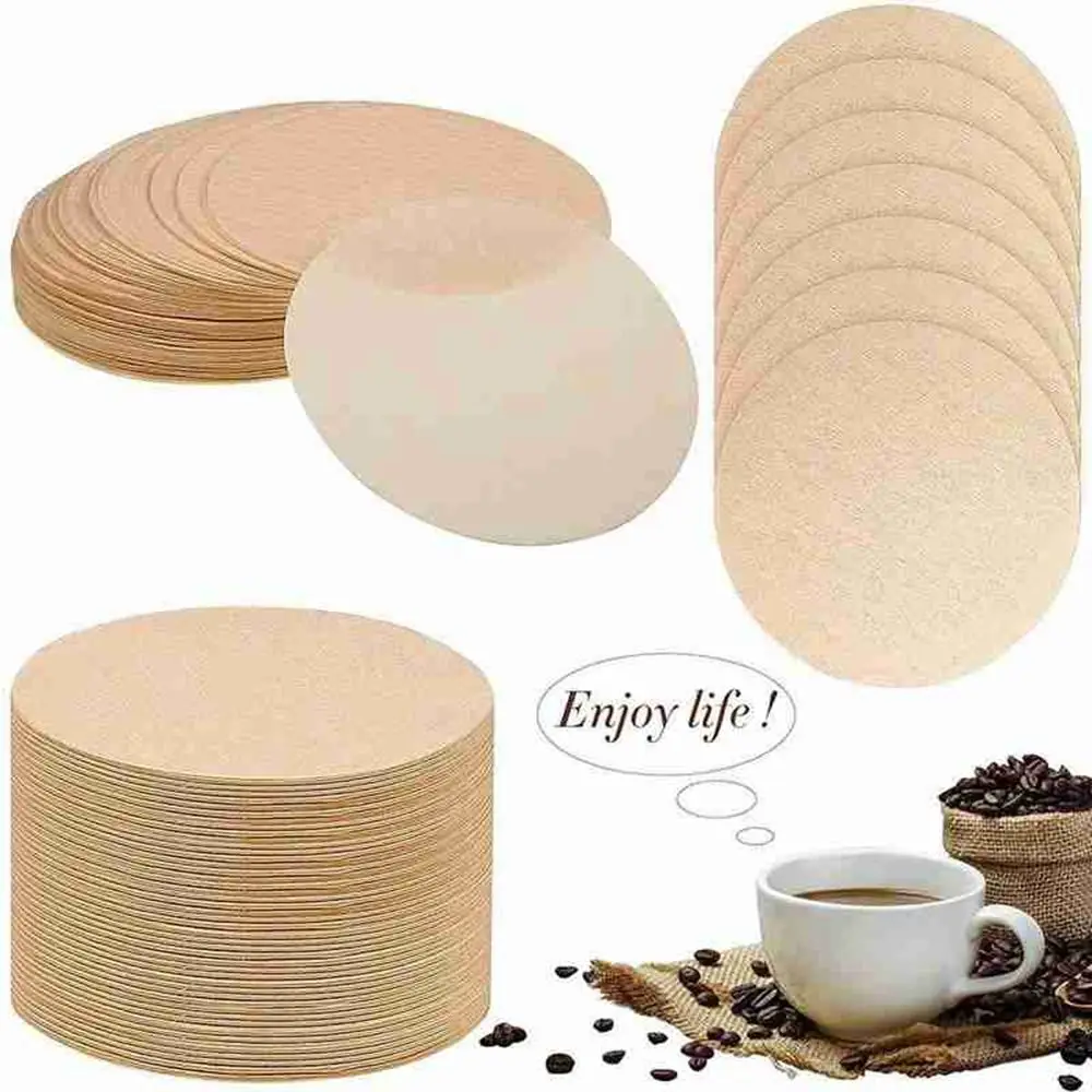 200 Filtri Di Carta Rotondi Per Caffettiera Moka Da 60 Mm – Ricambi Per Microfiltri, Senza Candeggio, In Polpa Di Legno Naturale