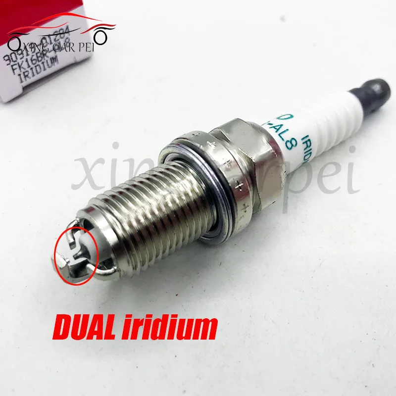 アビソ 4pcs 90919-01284 FK16BR-AL8 Iridium Spark Plug For Toyota Yaris