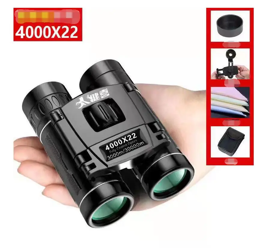 

4000X22 HD Binocular Mini Pocket Portable Telescope Day Night Vision Hiking Camping Hunting Travel Binoculars Gear