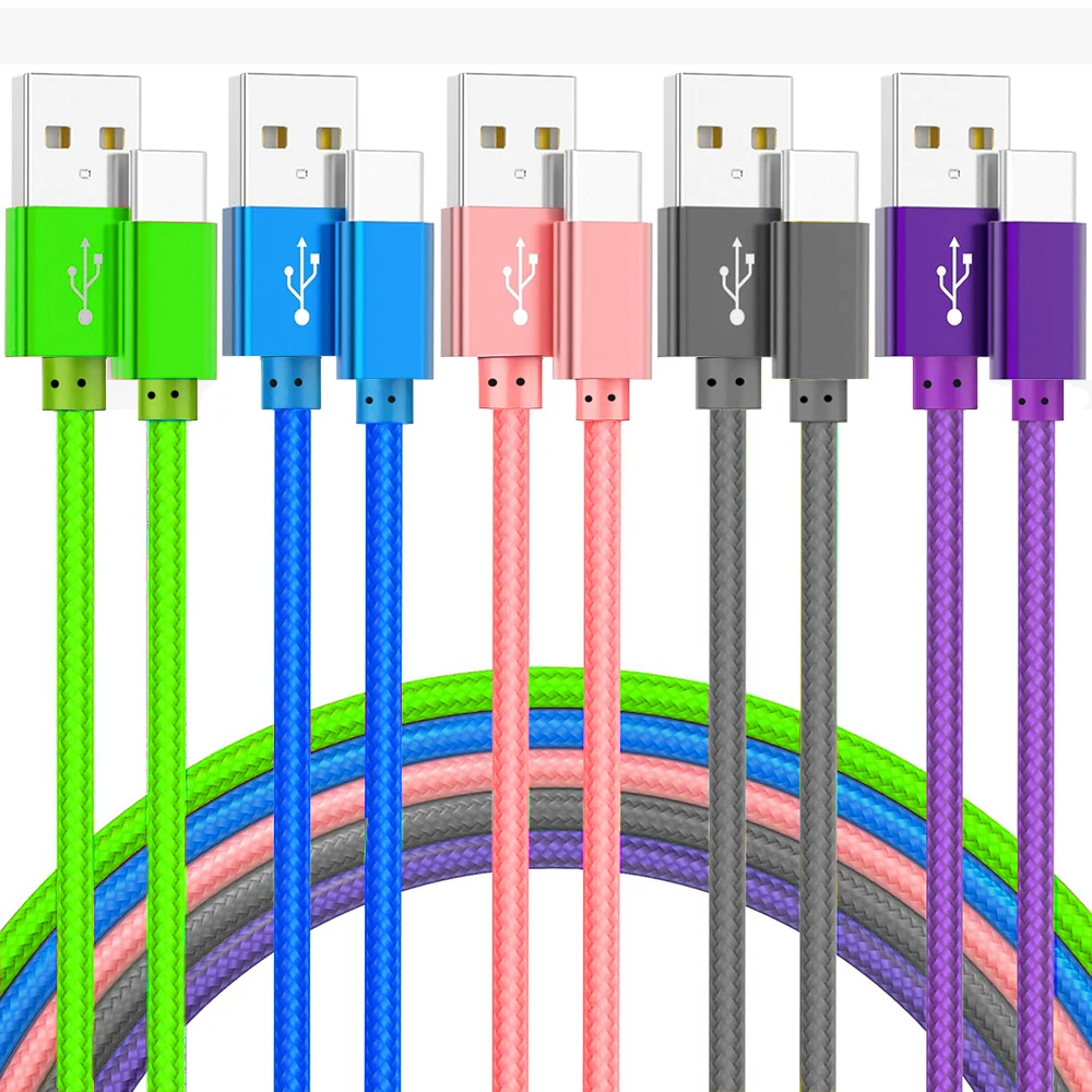Nylon Braided USB A to Type C Fast Charging Cable