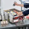 Electric Griddle, Non-Stick Flat Top Grill Commercial Electric Countertop Griddles Stainless Steel Adjustable Temperature Contro 3