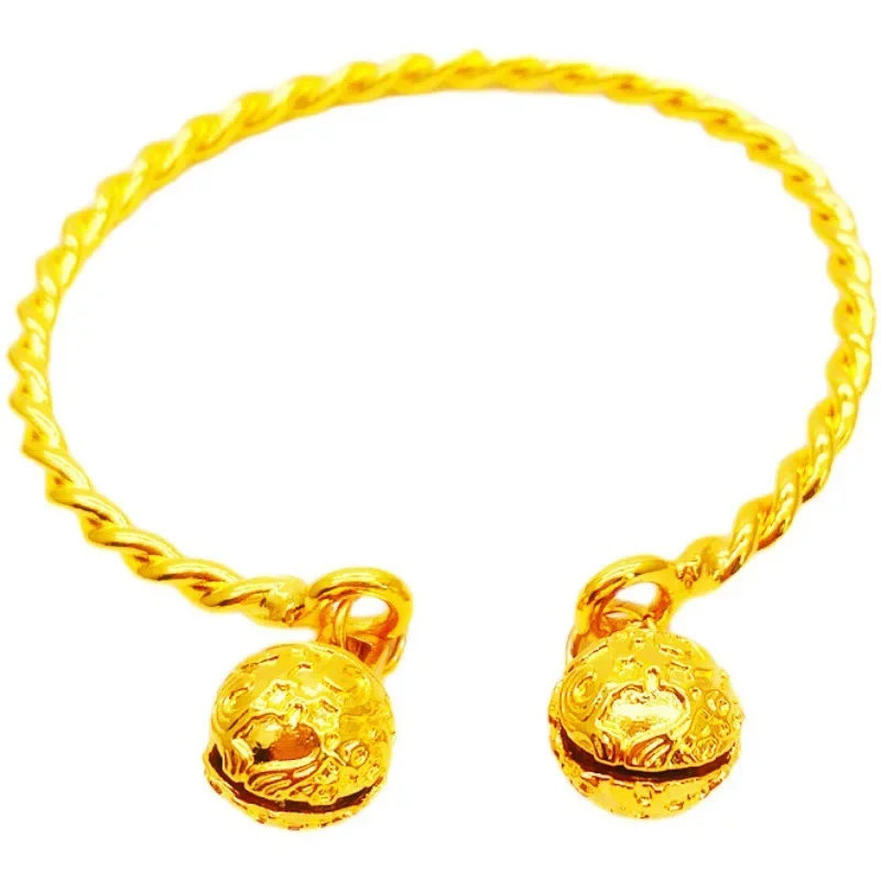 Браслет с колокольчиком из настоящего золота 9999 пробы, 24 K (art.: 3920c792011dc) - 3920c792011dc