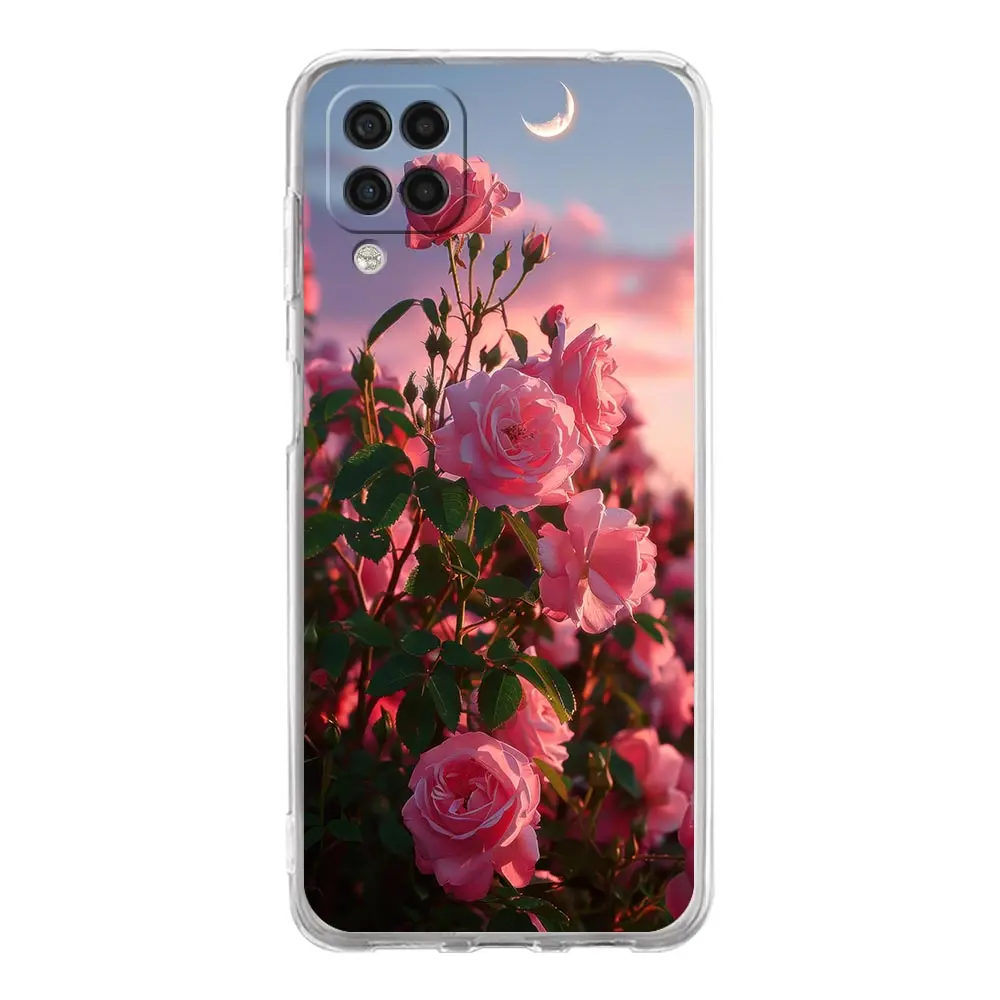 Elegant Red Rose Floral Phone Case Cover