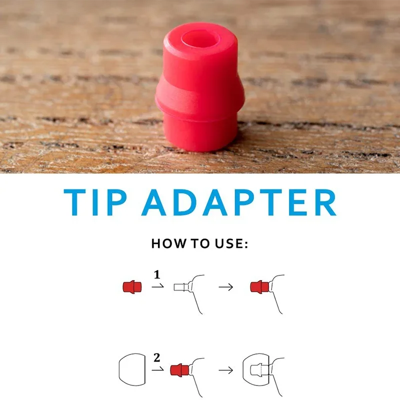 Premium Silicone Type E Eartips Kit with Case and Nozzle Adaptor