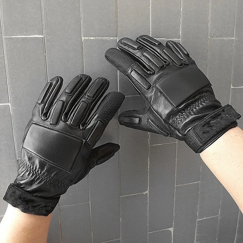 gants tactiques en cuir – vue 2