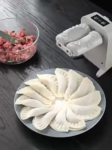Machine à Raviolis électrique Automatique Louttary - Moule à Raviolis Blanc - Modes Manuel Et Auto - Nettoyage Facile - 8