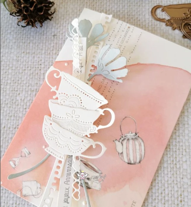 Fustelle Per Scrapbooking A Forma Di Foglie, Set Da 14 Pezzi In Acciaio Al Carbonio, Stencil Per Album E Biglietti Fai Da Te - 3