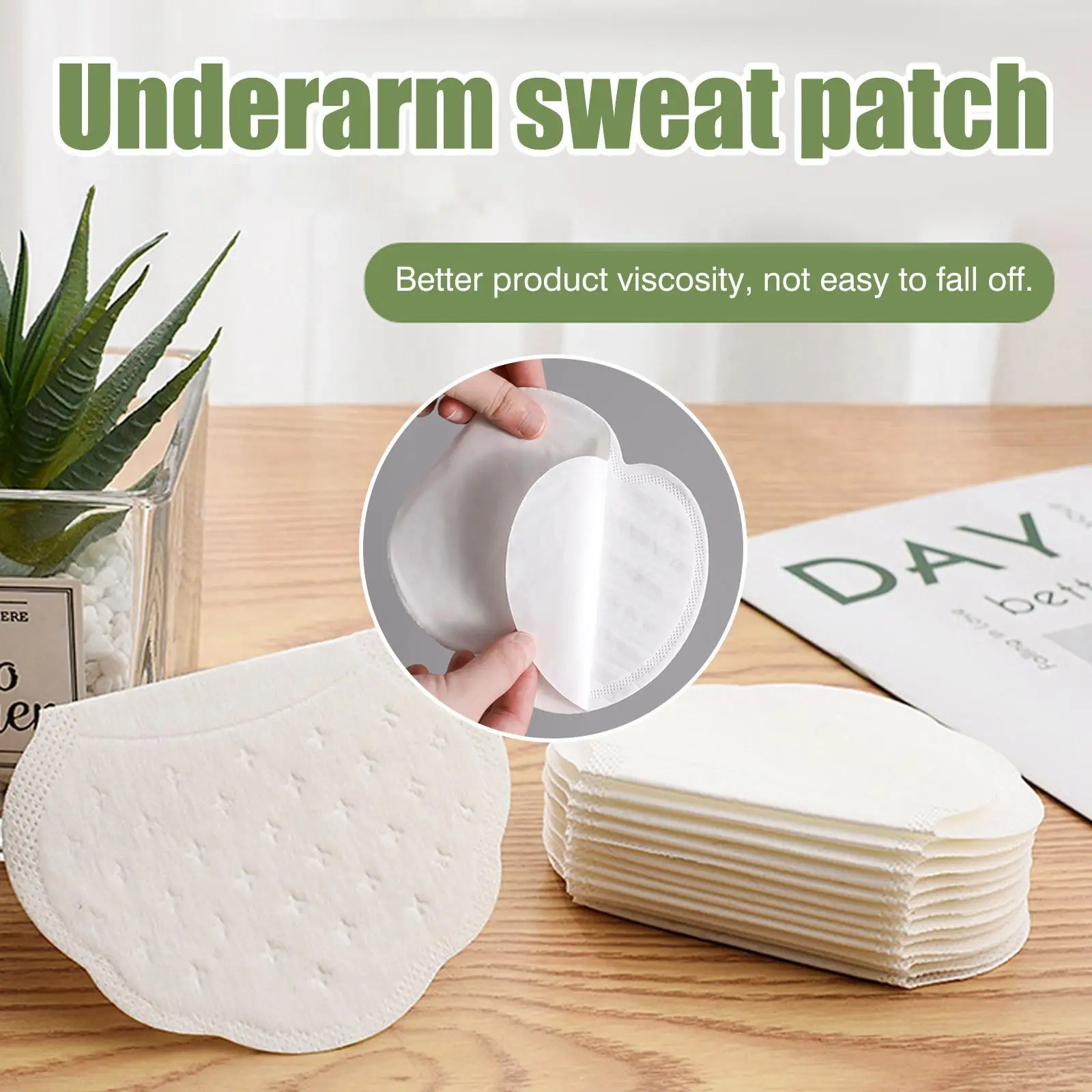 50Pcs Disposable Underarm Armpit Sweat Pads Sweat-absorbing Patch Summer Deodorants Non-woven Pads Breathable Ultra-thin