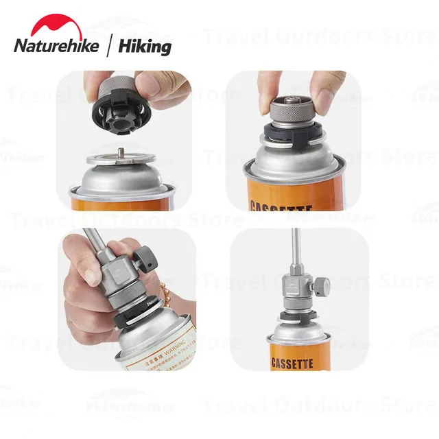 A Naturehike Mini Automatikus Reteszelő Gáz Adapter Hordozható Bbq Légtartály Spray -Pisztoly Csatlakozó Kemping Felszerelések Tartozékok - Image 5