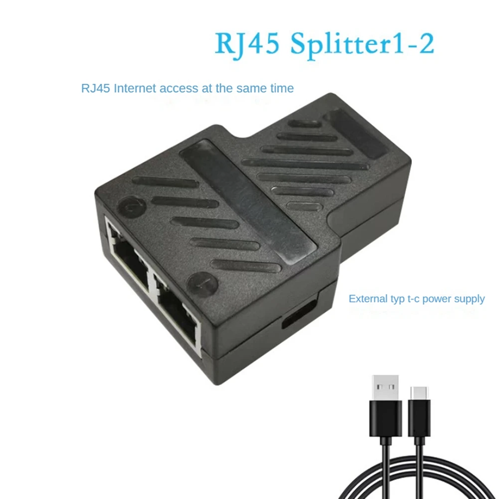 이더넷 스플리터 네트워크 익스텐션 인터넷 네트워크 케이블 익스텐더, 100Mbps RJ45 커넥터, 1-2 이더넷 어댑터
