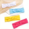 2024 New Baby Nylon Headband Soft Rabbit Bowknot Turban Hair Bands for Children Girls Elastic Headwrap Hair Accessories 2