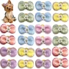 20pcs Small Dog Hair Bows Pet Dog Hair Accessories Bows Cat Bows with Rubber Bands for Small Dogs Yorkshire Hair Decorate 3