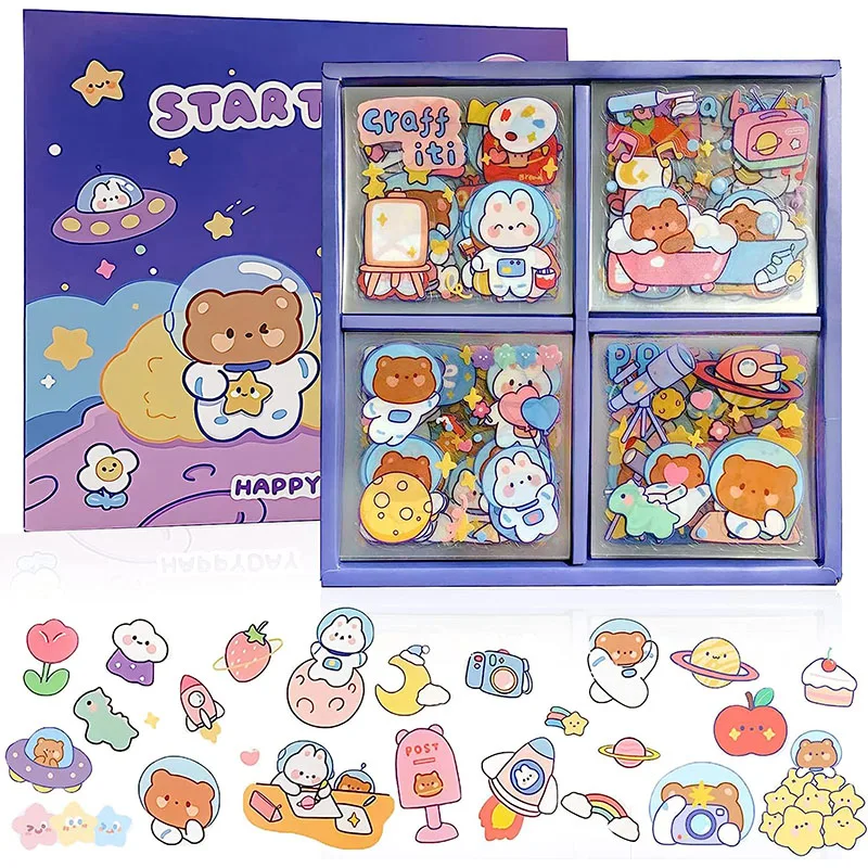 100 Pcs Vintage Aesthetic Stickers,Waterproof Vinyl Stickers Pack for Water  Bottle