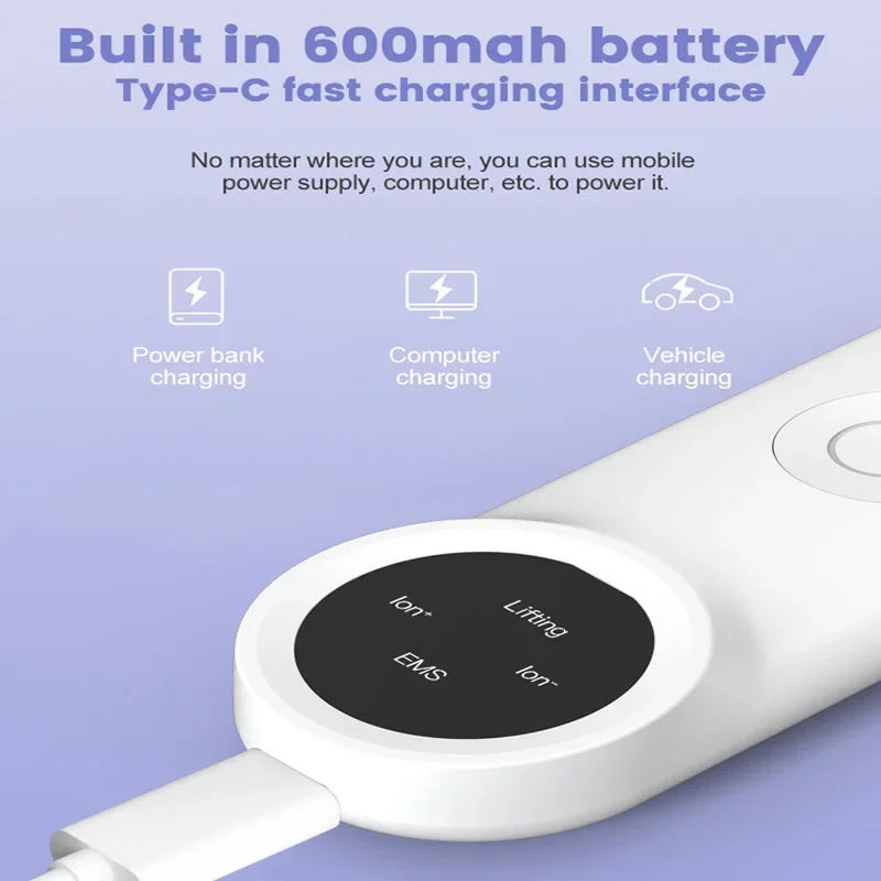 Portable Electric Deep Ceansing Sonic Peeler USB Facial Skin Scrubber Peeling Machine Face Ultrasonic Skin Scrubber At home