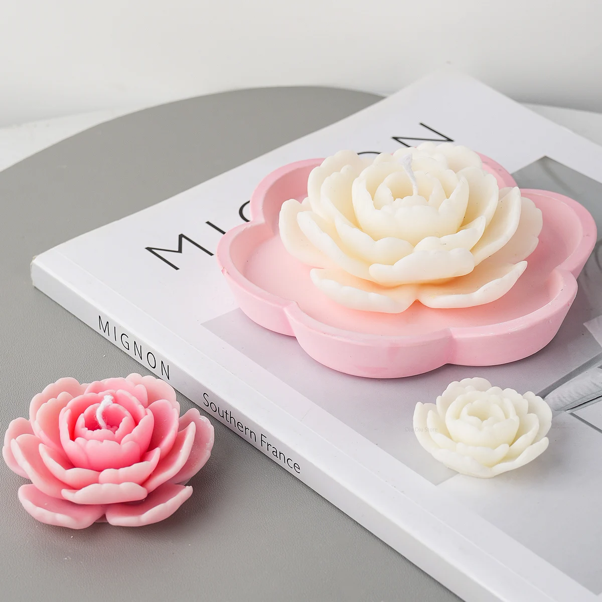 Stampi Per Fiori In Silicone 3D - Camelia, Clavel, Rosa, Per Candele, Cioccolato E Resina