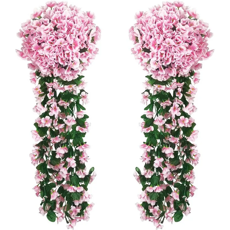 الزهور الاصطناعية طويلة الكرمة الورود ديكور المنزل...