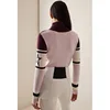Turtleneck High Street Knitted Sweaters Letter Printed Elegant Slim Pullovers Patchwork Harajuku Thick Jumpers Women's Sweaters 4