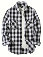 Chemise à manches longues en coton pour hommes, nouvelle mode printemps et automne, Plaid rouge brossé, Business, loisirs, flanelle, sans fer 2
