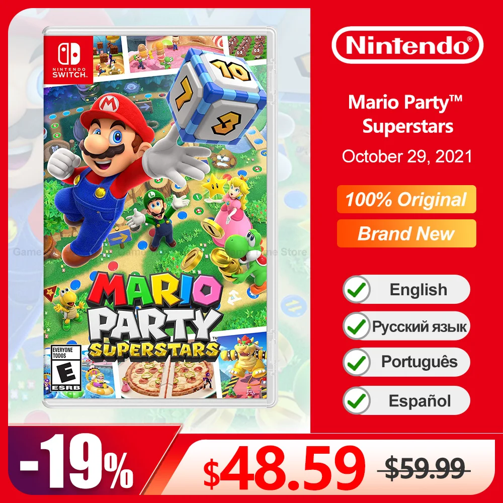 Mario Party Superstars Nintendo Switch Offerte Di Gioco 100% Scheda Di Gioco Fisica Originale Ufficiale Per Switch Oled Lite Console Di Gioco