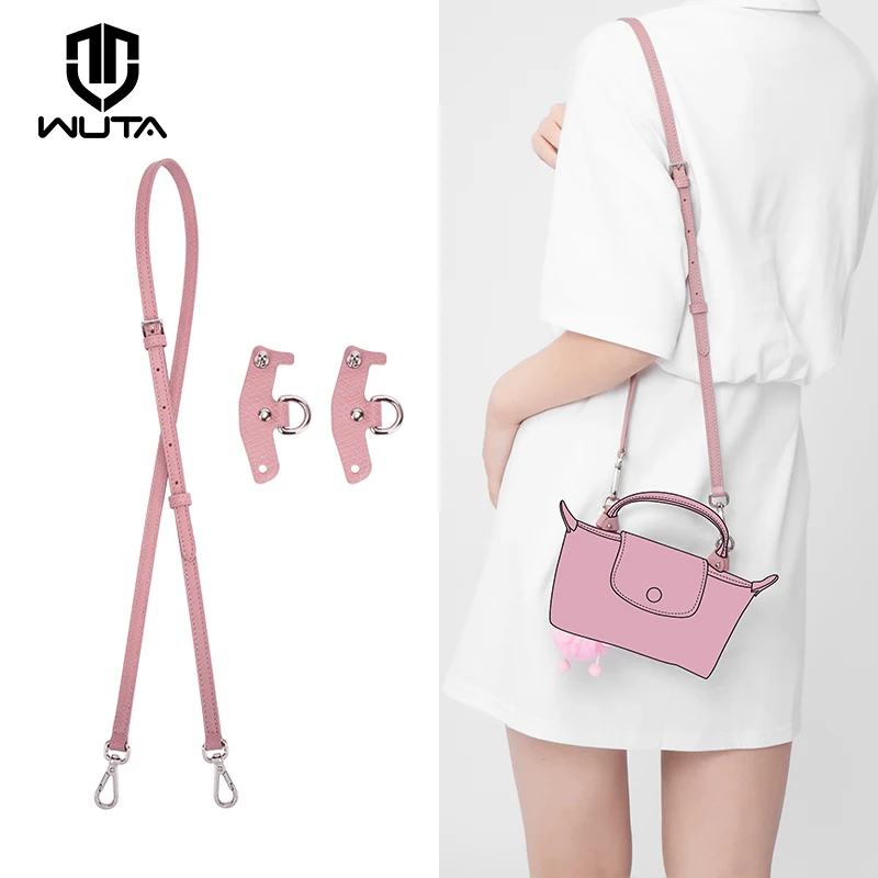 Wuta Bag Strap Per Longchamp Mini Bag Accessori Transformation Crossbody Strap Set Di Tracolla In Vera Pelle Senza Perforazione