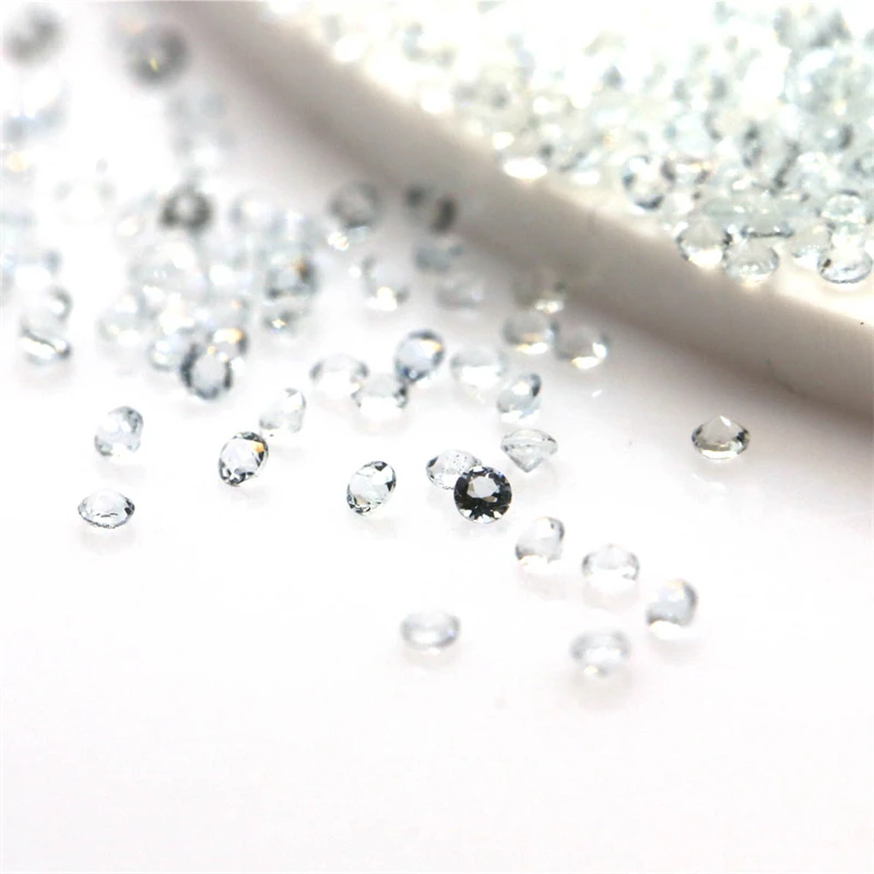 

Оптовая цена от производителя, высокое качество, натуральная резка, Свободные круглые блестящие формы 2,1-3 мм аквамарин, сделай сам, искусство