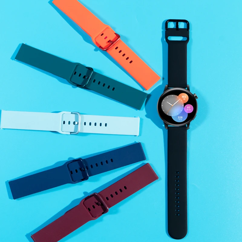 Versatile Silicone Sport Watch Strap - 20mm/22mm Bracelet