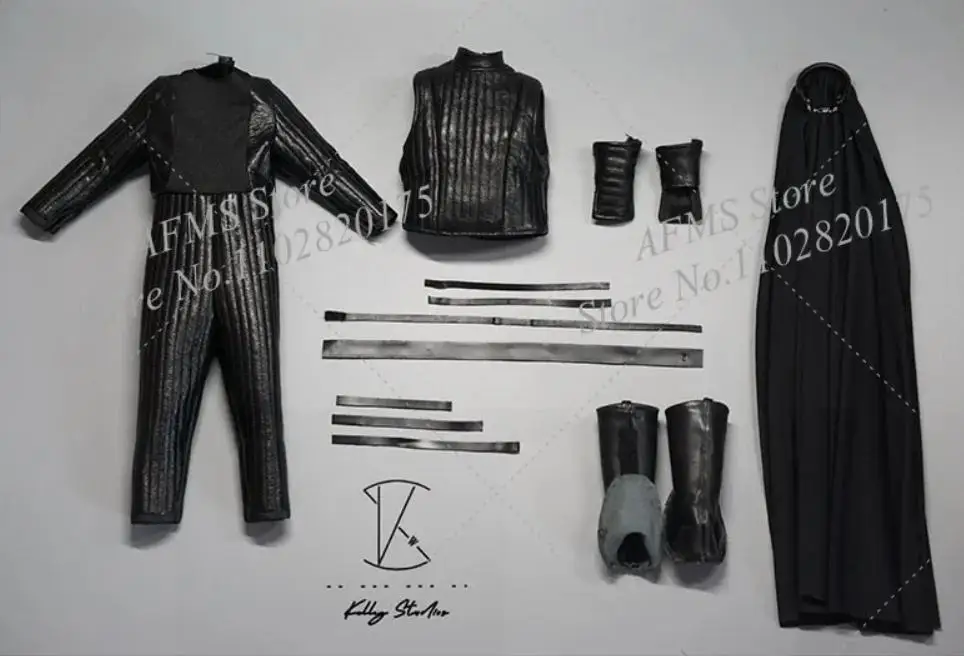 Kelly Studio 1/6 Men Soldier Leather Jumpsuit Cloak Star Wars