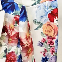 Isabelle Flower Print Long Sleeve Single Buckle Pant Set 4