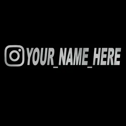 User Name Custom Personalized Instagram Vinyl Decals Motorcycle for Instagram FACEBOOK Customization Needs Remarks Car Sticker - Image 5