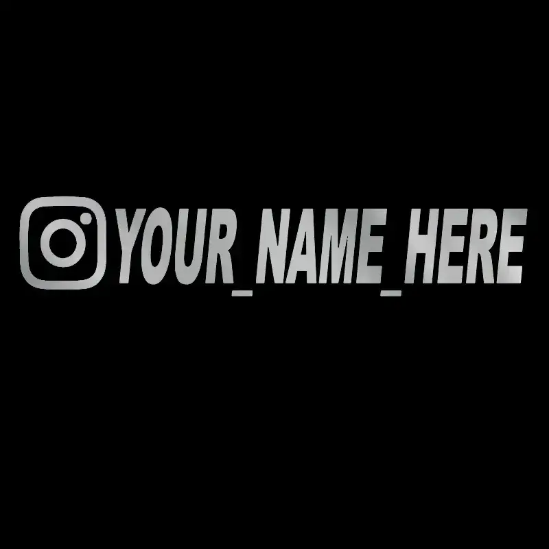 User Name Custom Personalized Instagram Vinyl Decals Motorcycle for Instagram FACEBOOK Customization Needs Remarks Car Sticker - Image 5