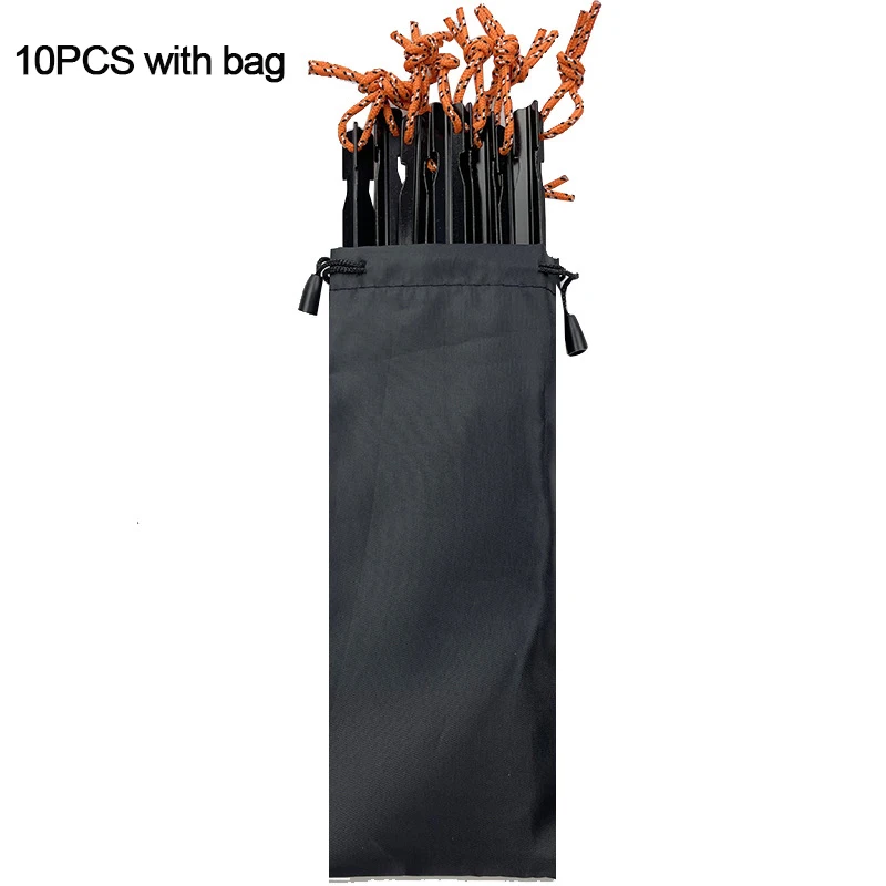 10PCS Black with bag