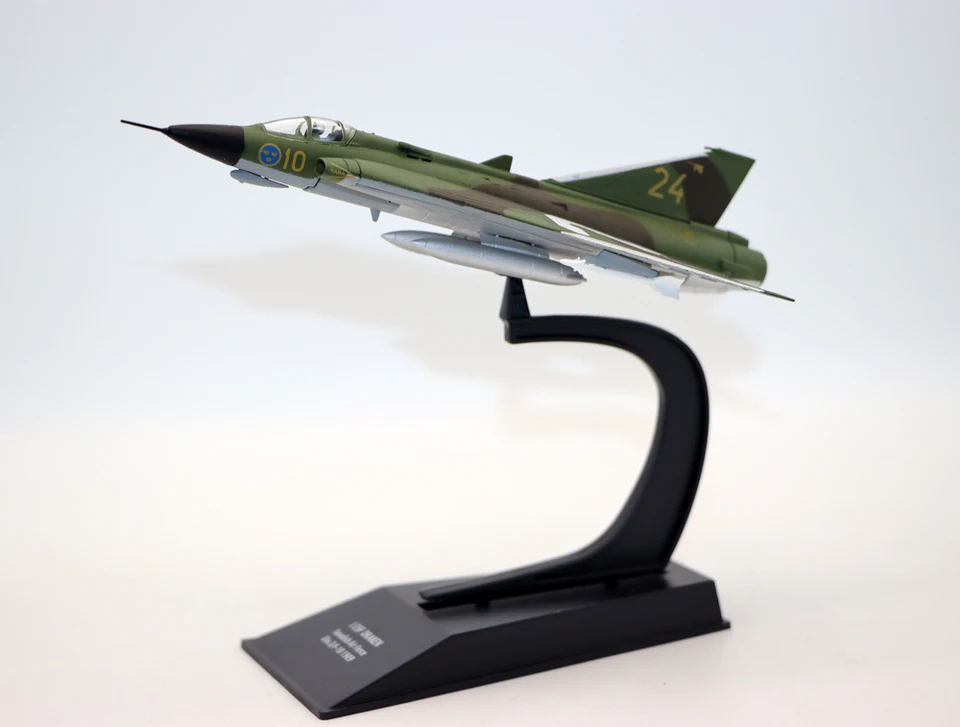 新しい 1/100 スケール J35F ドラケンスウェーデン空軍 Div.3 F-10