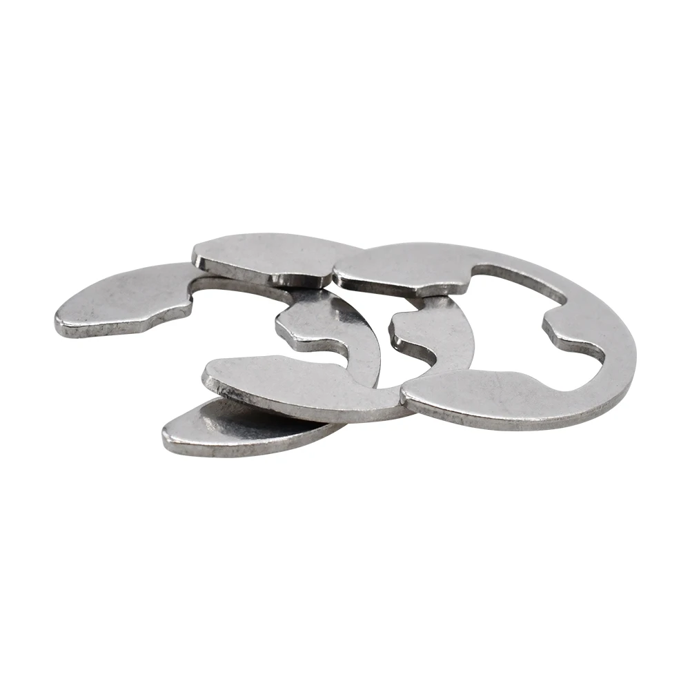 Stainless Steel E Clip Washer Assortment Kit Circlip Spacer External Retaining Ring Shaft Fastener Carbon Steel E-clips Snap Set e clip washer kit