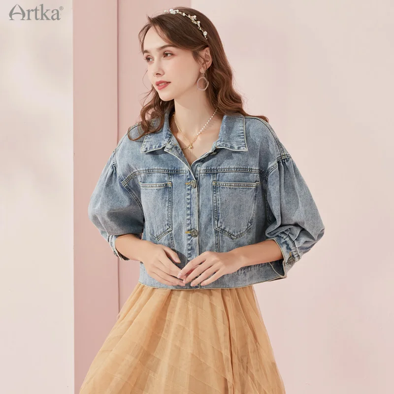 artka-jaqueta-jeans-com-lanterna-vintage-feminina-jaquetas-curtas-soltas-casuais-casaco-da-moda-novo-wn25003q-primavera-2022