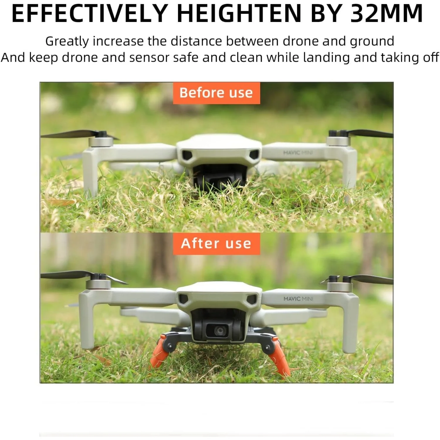 랜딩 기어 퀵 릴리스 프로텍터 높이 연장 장치 드론 액세서리용 DJI MINI 2 SE 부품과 호환 가능