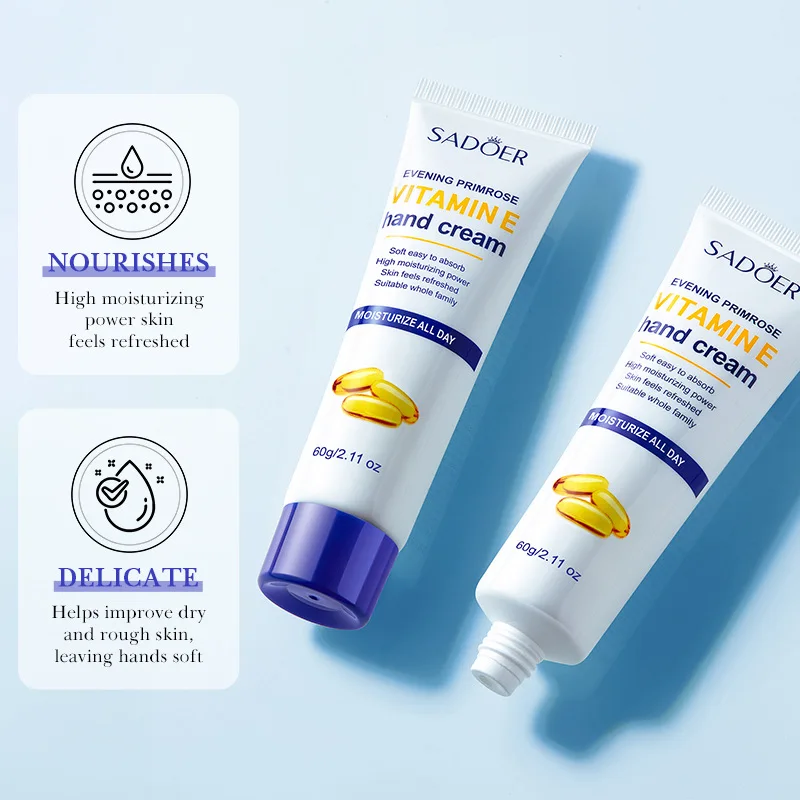 Hydrating Vitamin E and Hyaluronic Acid Hand Cream for Smooth, Nourished Skin