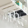 Kitchen Accessories Wall Mount Wine Glasses Holder Classification Hanging Glass Cup Rack Punch-free Cupboard Organizer 3
