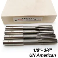 U.S. American HSS Machine Reamer 1/8 3/16 1/4 5/16 3/8 1/2 5/8 3/4 Inch H7 Straight Shank Chucking Milling Reamer 1