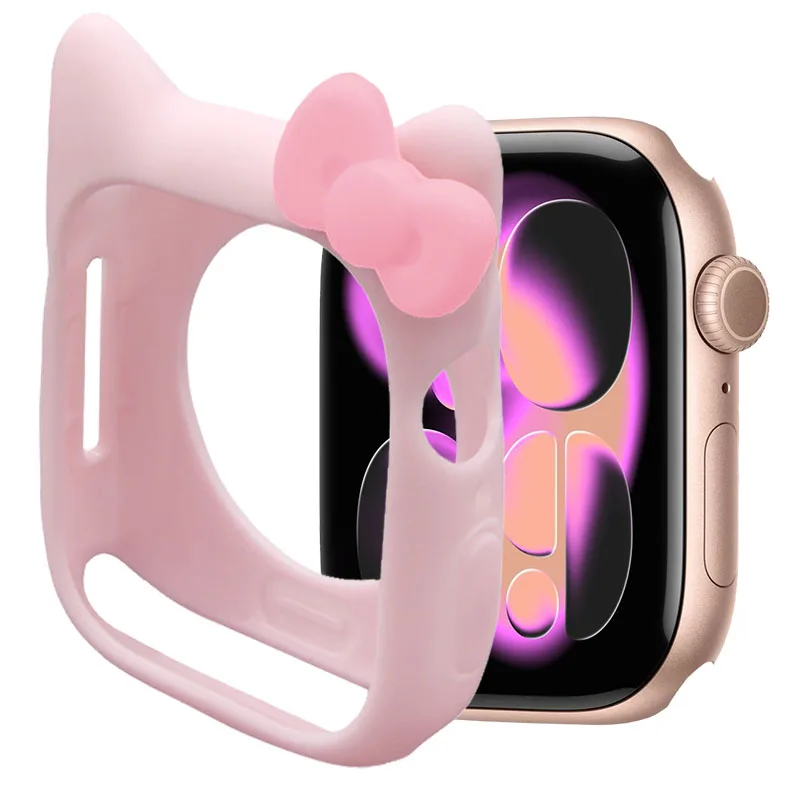 Stylish Cartoon Soft Silicone Protective Shell for Apple Watch - Bumper Cover