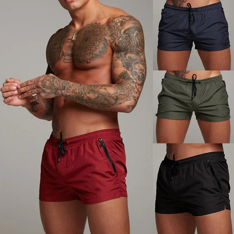 Mens Swim Trunks with Zipper Pockets Summer Beach Board Shorts Quick Dry Swimming Bathing Suit Swimsuit Swimwear swim trunks swim shorts men swimsuit
